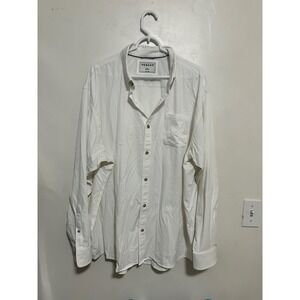 Poncho Outdoors Mens XXL Regular Fit Fishing Shirt Long Sleeve White Button Down